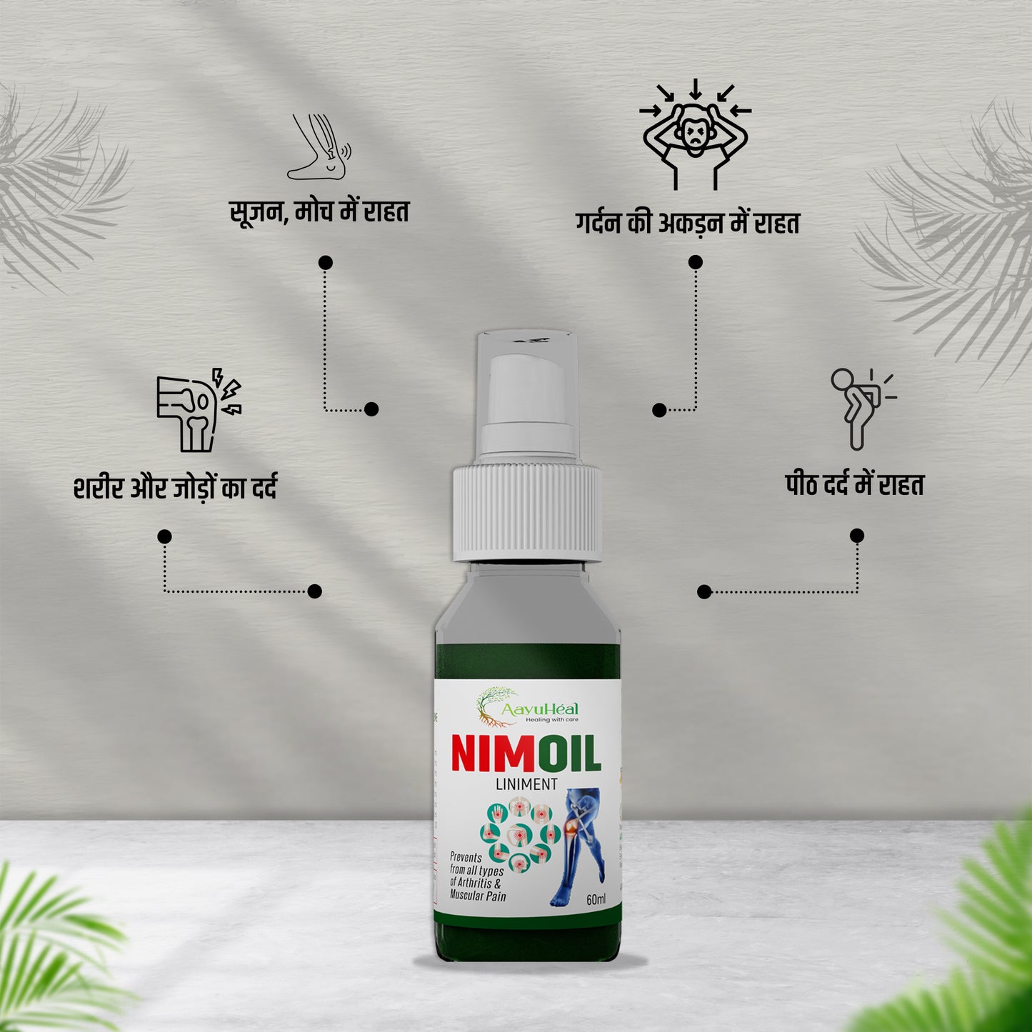 Herbal Pain Relief Kit β NIMORAB-20+ Balm & NimOil Liniment for Joint Comfort, Muscle Relaxation & Massage Therapy