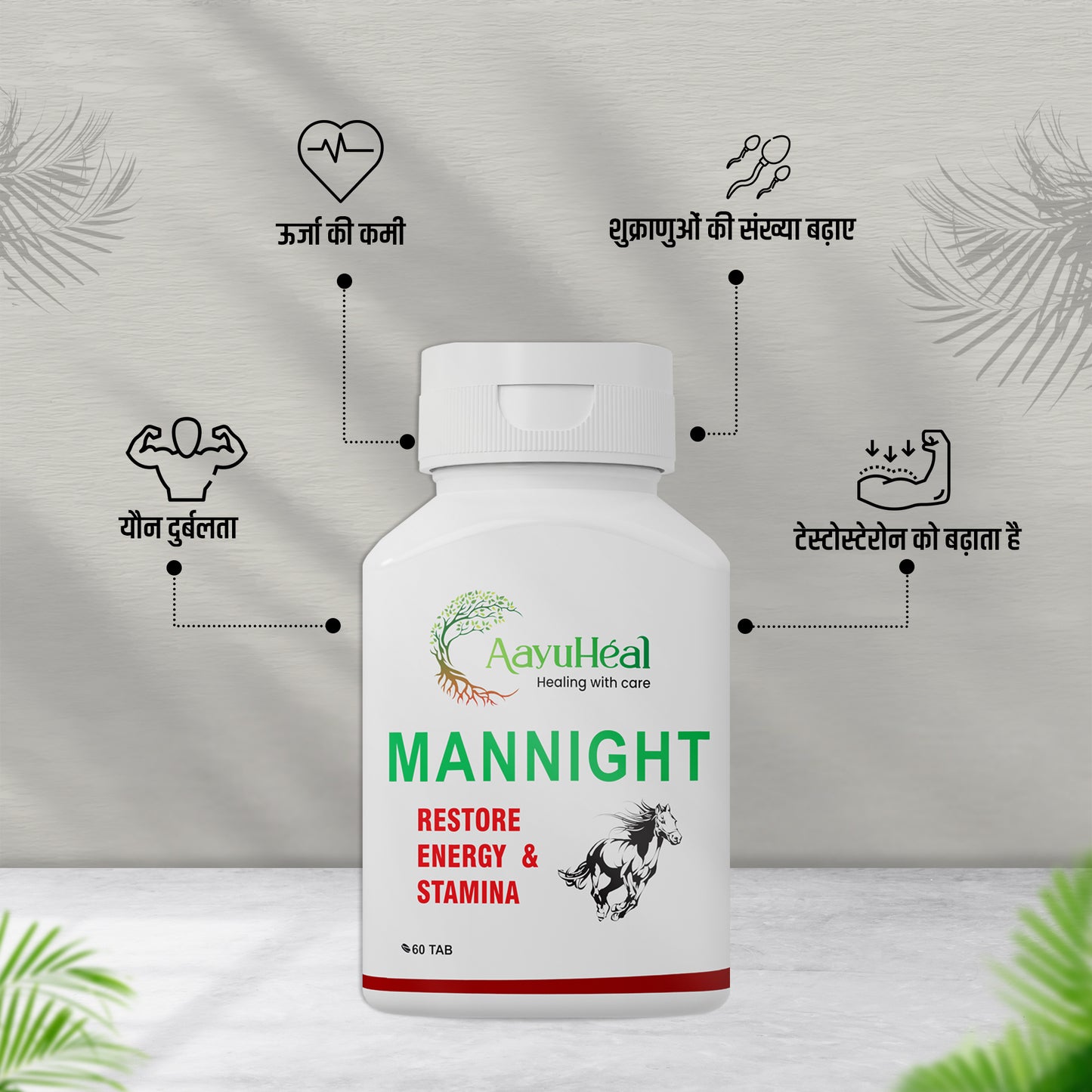 All-in-One Male Vitality Booster – ManNight Tablets + Shilajit Capsules