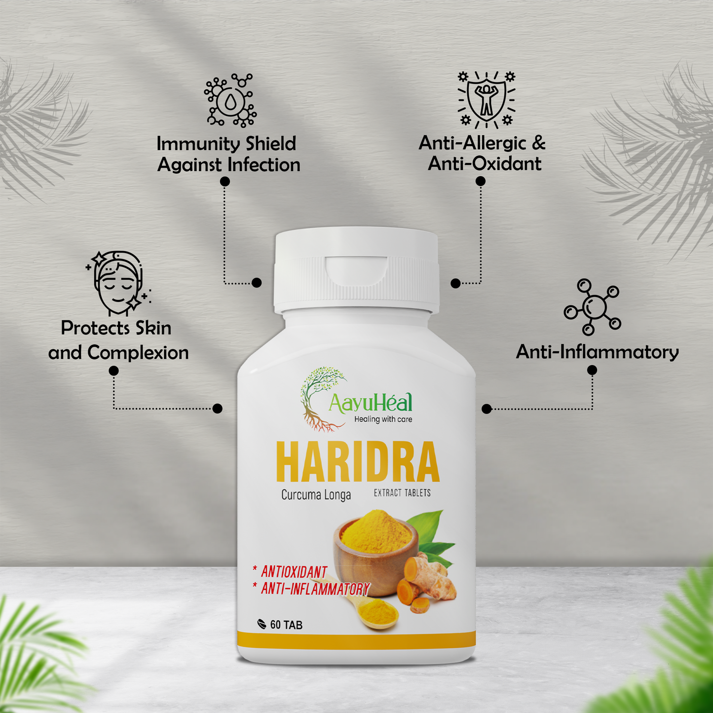 Haridra Extract Tablets – Natural Curcumin for Skin, Joint & Immunity Health