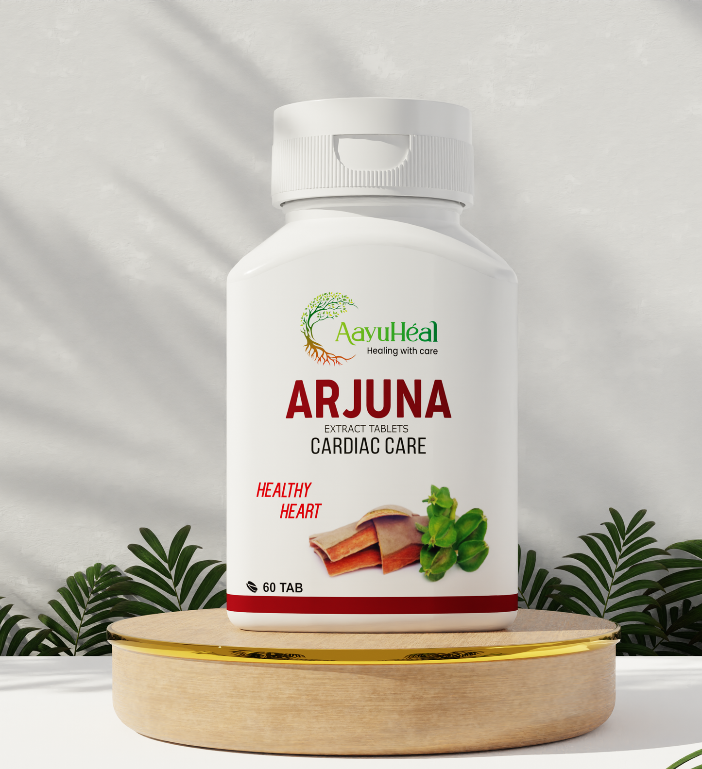 Arjuna Extract Tablets | Ayurvedic Heart & Cardiovascular Wellness Support | 60 Tablets