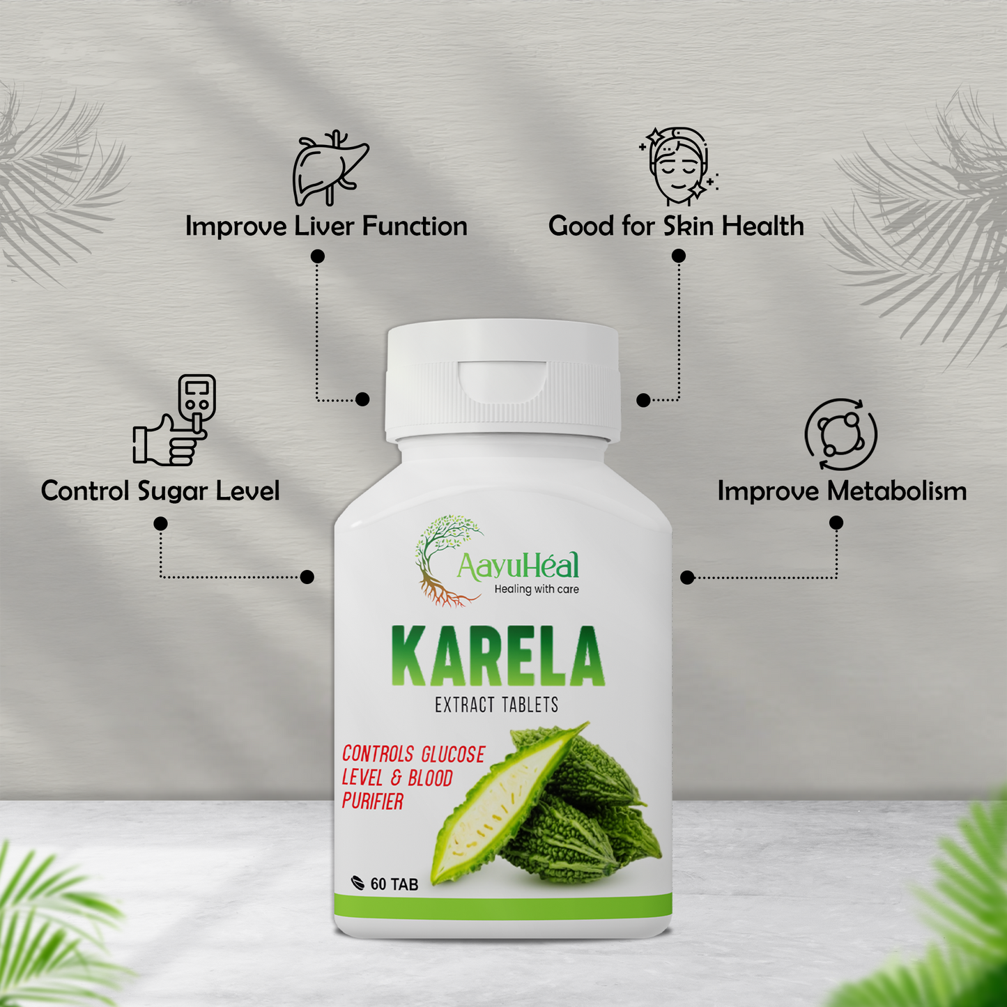 Karela Extract Tablets – Ayurvedic Blood Sugar, Liver & Metabolism Support
