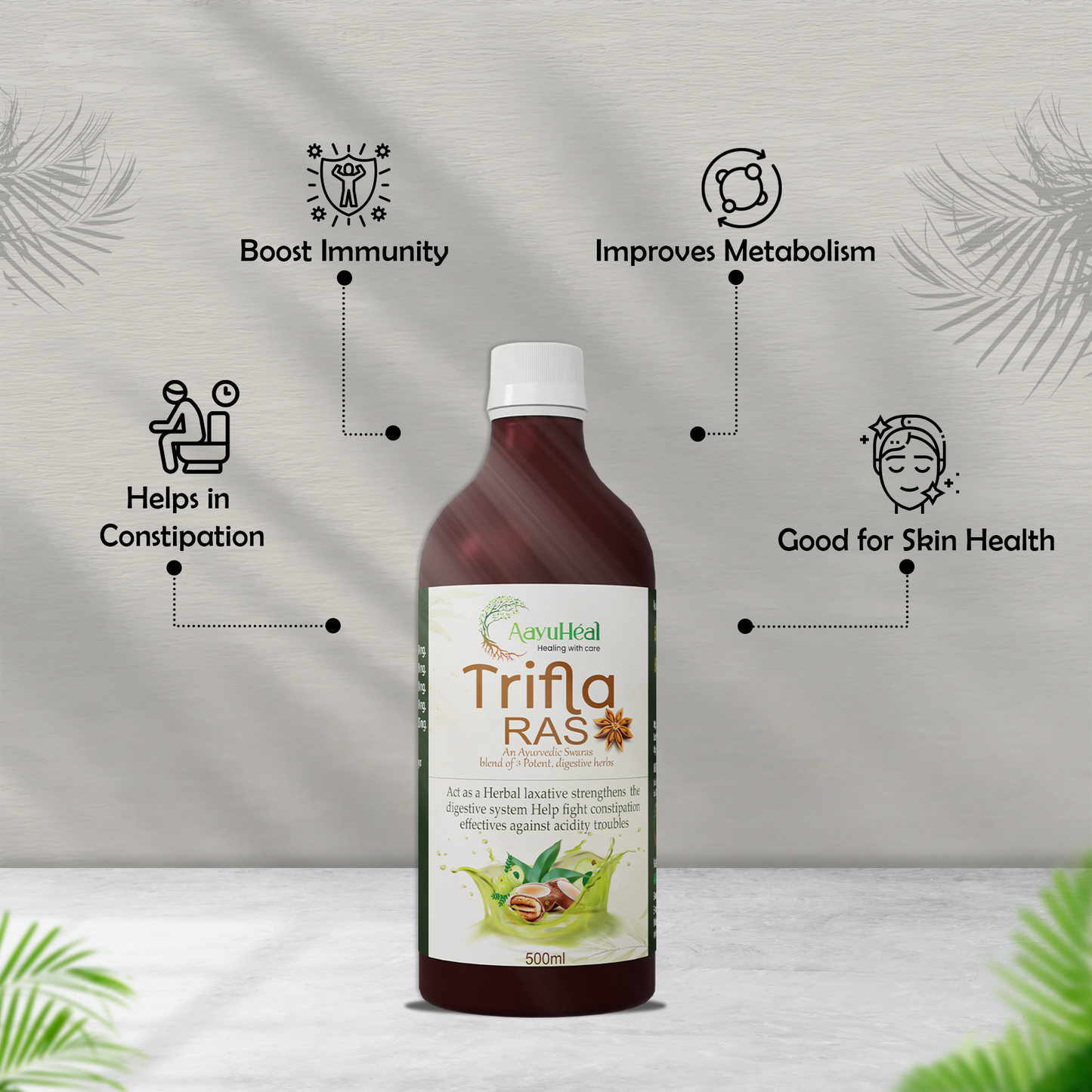 Triphala Ras β Ayurvedic Juice for Digestion, Constipation Relief, Detox & Weight Management