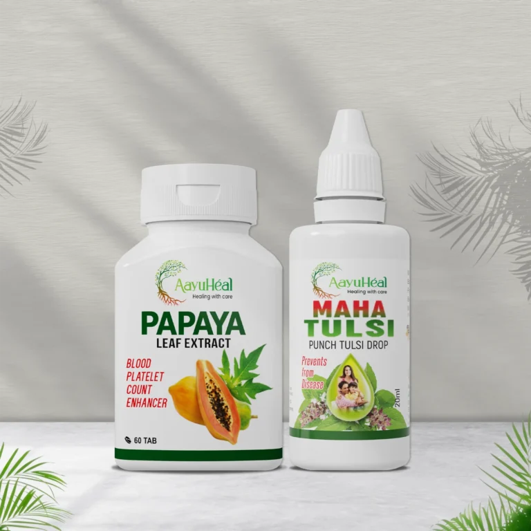 Papaya tab + Tulsi drop