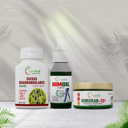 Pain Care (Nimorab-20+ oint + NimOil Liniment + Cissus Tab )