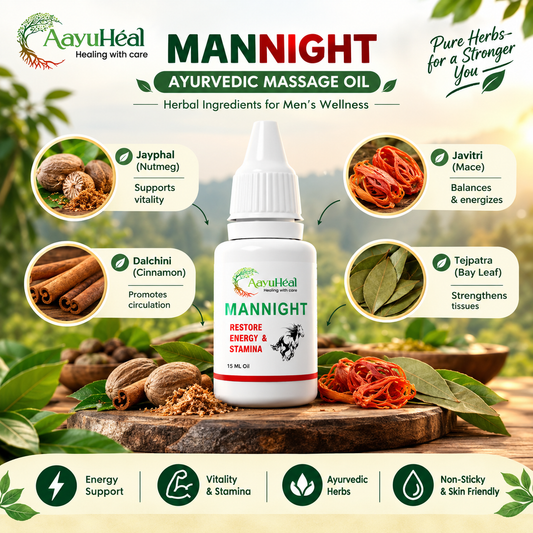 ManNight Oil – Ayurvedic Men's Massage & Wellness Oil
