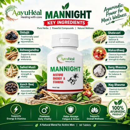 ManNight Tablets – Ayurvedic Men's Vitality & Wellness Support