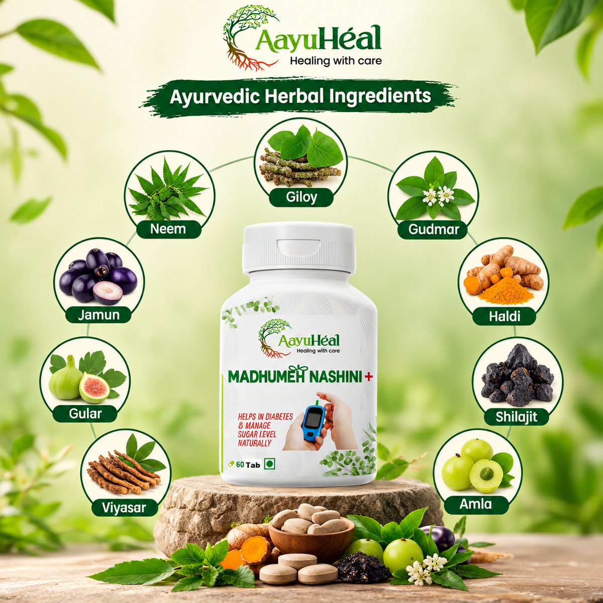 MadhuMeh Nashini Tablets Ayurvedic Support for Metabolic Balance & Daily Wellness
