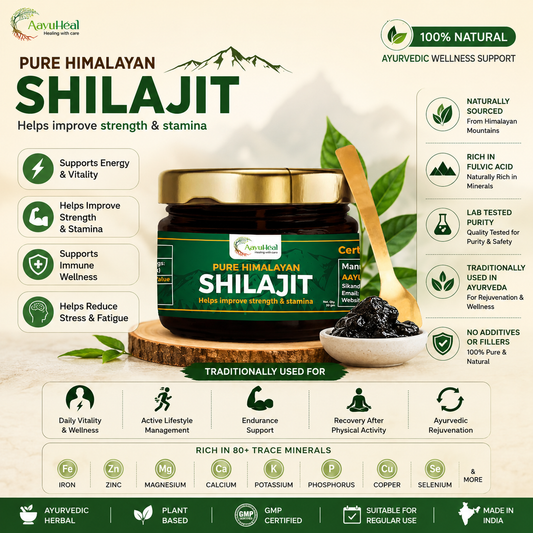 Pure Himalayan Shilajit Resin | Ayurvedic Wellness Support for Vitality & Daily Energy | 20g