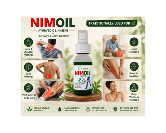 NimOil Ayurvedic Herbal Massage Oil  Body & Joint Comfort  60 ml