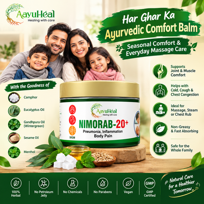 Nimorab-20+ Balm Ayurvedic Family Balm for Seasonal & Everyday Comfort