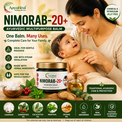 Nimorab-20+ Balm Ayurvedic Family Balm for Seasonal & Everyday Comfort