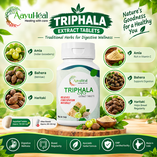 Triphala Extract Tablets Ayurvedic Digestive & Bowel Wellness Support