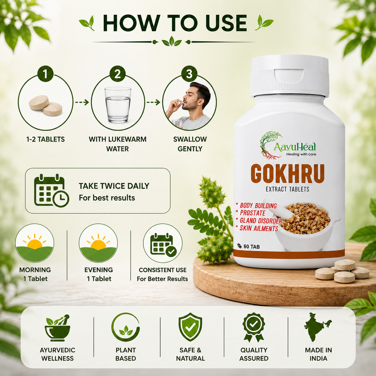 Gokhru Extract Tablets