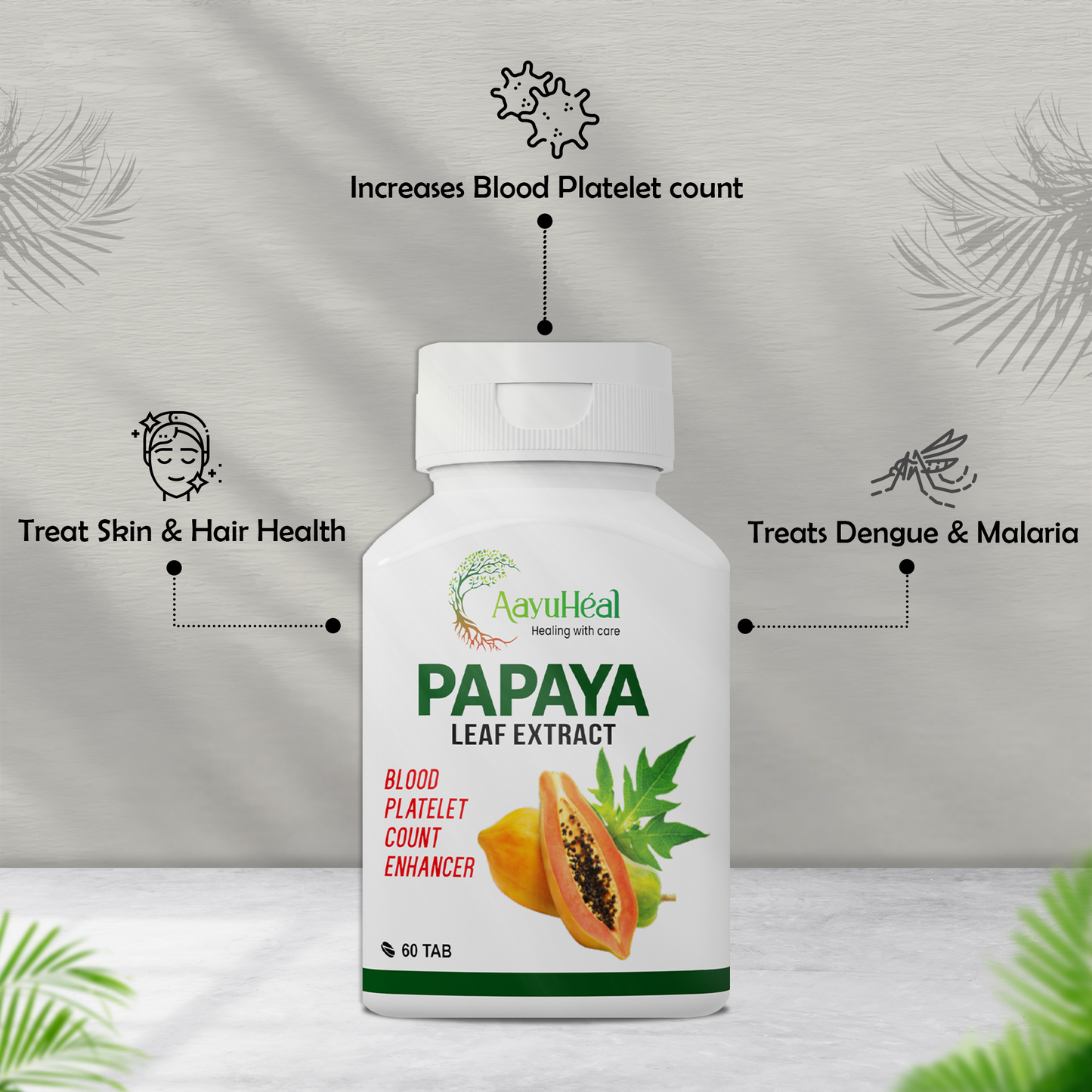 Papaya tab + Tulsi drop