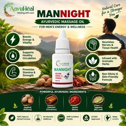 ManNight Oil – Ayurvedic Men's Massage & Wellness Oil