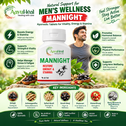 ManNight Tablets – Ayurvedic Men's Vitality & Wellness Support