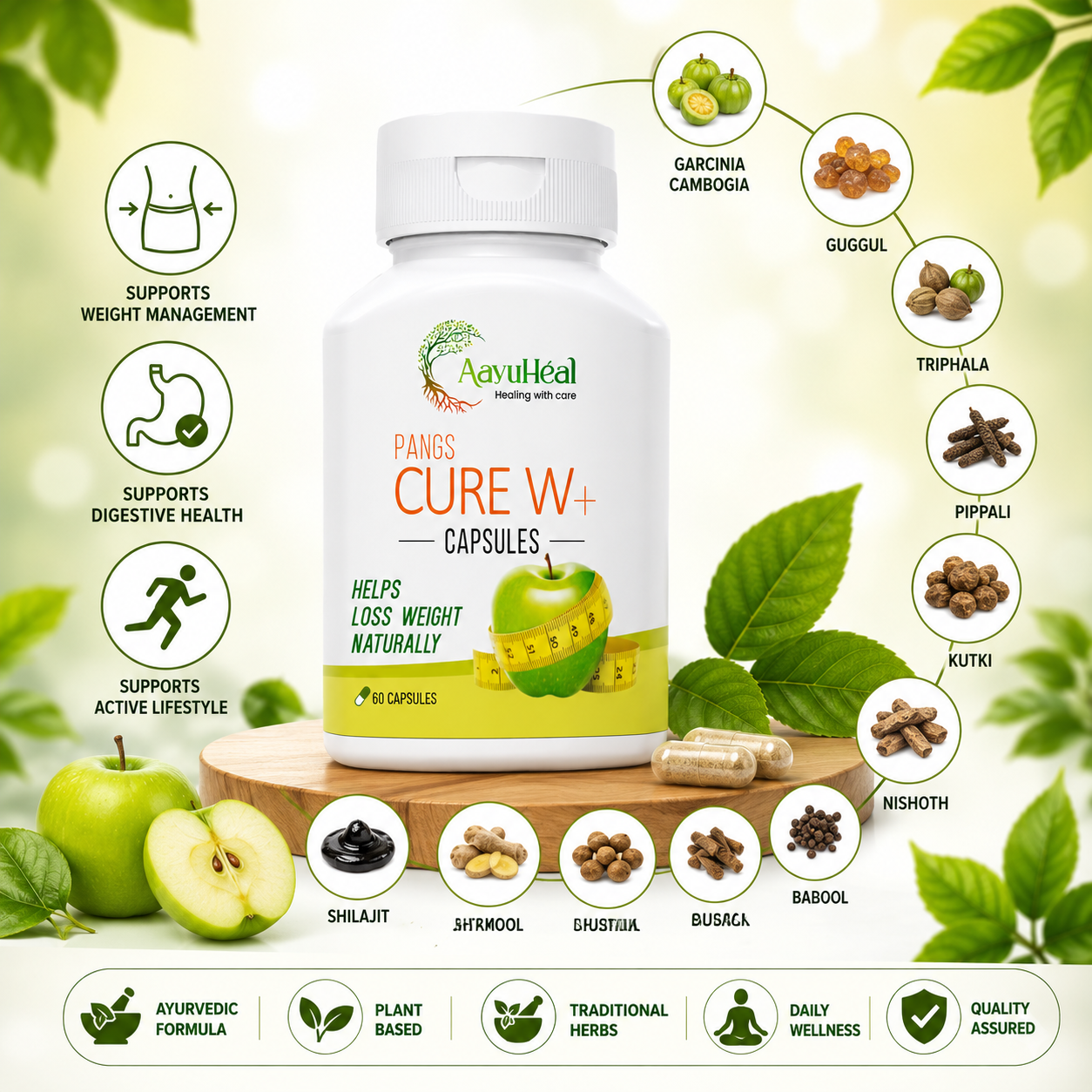 AayuHeal Garcinia Herbal Capsules for Metabolic Wellness and Active Lifestyle Support
AayuHeal Multi-Herbal Wellness Capsules with Garcinia for Digestive and Metabolic Support
AayuHeal Ayurvedic Herbal Capsules with Garcinia and Traditional Herbs for Wellness Support
Garcinia + 13 Herbs Ayurvedic Wellness Capsules for Metabolism and Digestive Wellness
AayuHeal Herbal Capsules for Metabolic Balance, Digestive Wellness and Active Lifestyle
AayuHeal Multi-Herbal Capsules with Garcinia for Healthy Lifestyle and