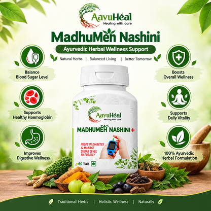 MadhuMeh Nashini Tablets Ayurvedic Support for Metabolic Balance & Daily Wellness