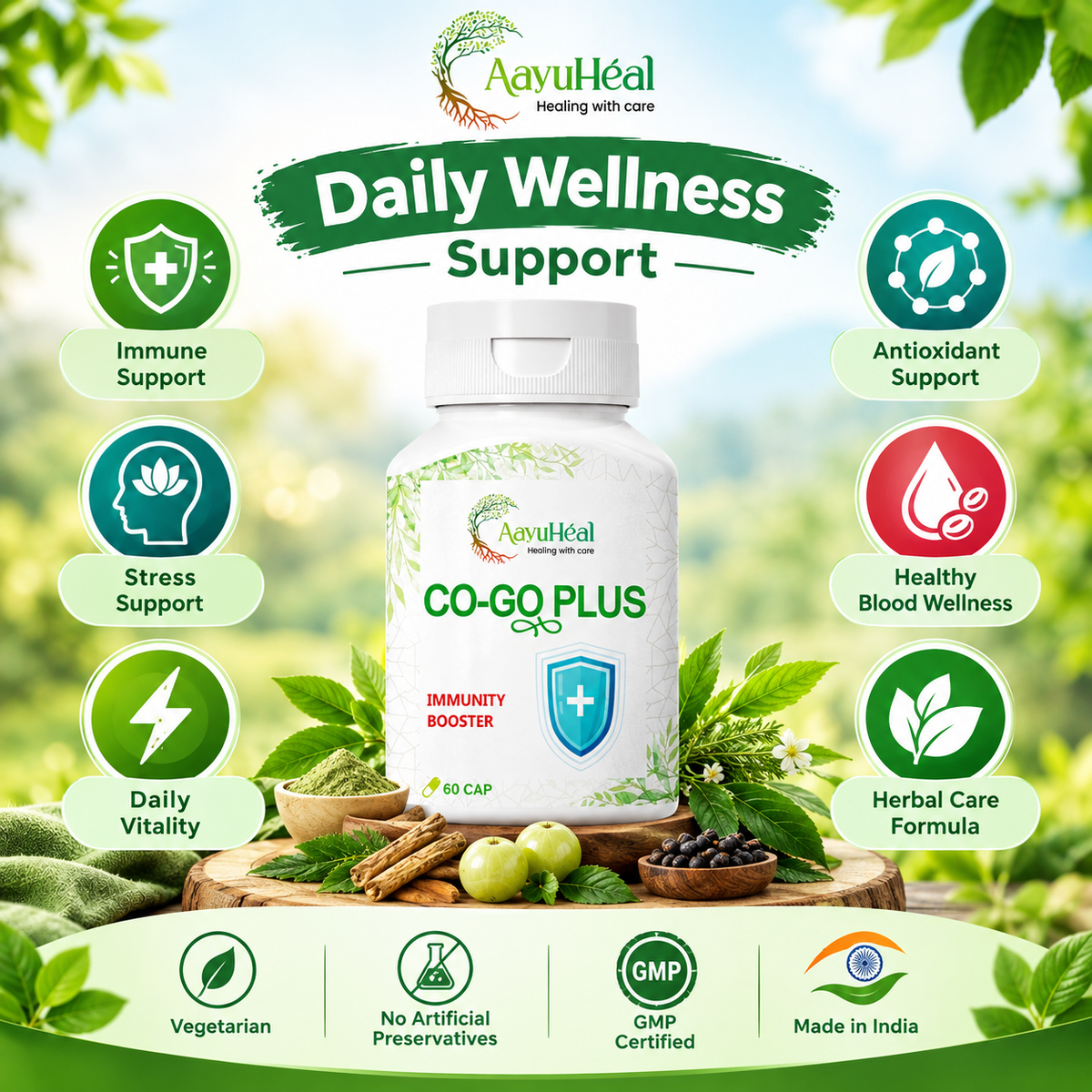 Immunity Support Capsules Ayurvedic Herbal Wellness Support for Everyday Immunity