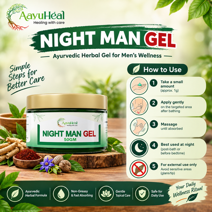 NightMan Gel | Ayurvedic Men's Topical Wellness Gel