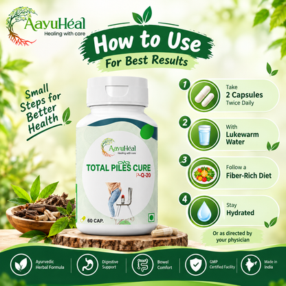 Piles Relief tablets Ayurvedic Piles, Fissure & Digestive Wellness Support