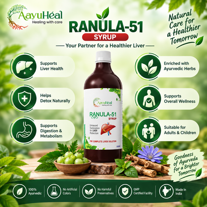 Ranula-51 Syrup Ayurvedic Liver & Digestive Wellness Support Syrup