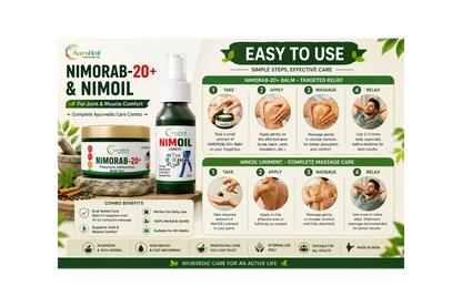 AayuHeal NIMORAB-20+ Balm & NimOil Combo  Ayurvedic Herbal Massage & Body Comfort Kit| Easy to use