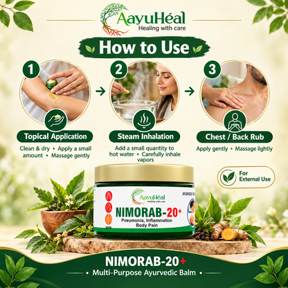 Nimorab-20+ Balm Ayurvedic Family Balm for Seasonal & Everyday Comfort