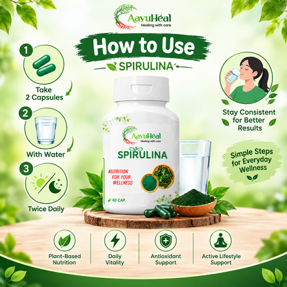 Spirulina Extract Capsules | Daily Energy, Immunity & Wellness Support