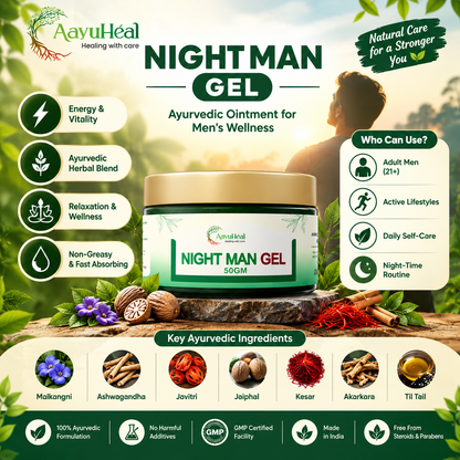 NightMan Gel | Ayurvedic Men's Topical Wellness Gel