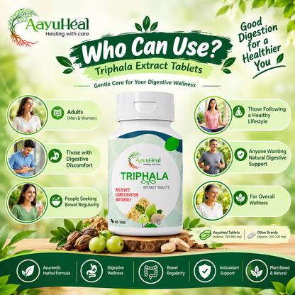 Triphala Extract Tablets Ayurvedic Digestive & Bowel Wellness Support