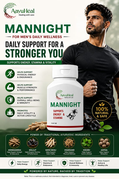 ManNight Tablets – Ayurvedic Men's Vitality & Wellness Support